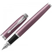 Ручка перьевая PARKER 'IM Core Light Purple CT', корпус светло-пурпурный лак, хромированные детали, синяя, 1931632