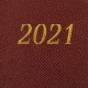 Ежедневник датированный 2021 БОЛЬШОЙ ФОРМАТ (210х297 мм) А4, BRAUBERG 'Iguana', кожзам, коричневый, 111420