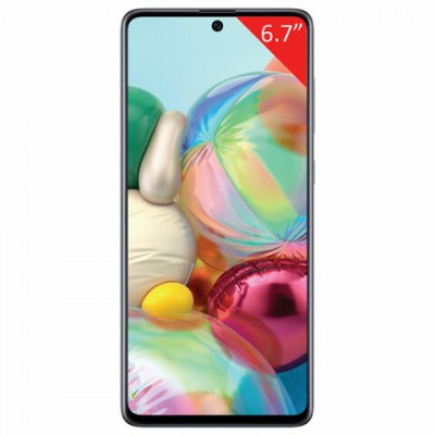 Смартфон SAMSUNG Galaxy A71, 2 SIM, 6,7”, 4G (LTE), 32/64 + 12 + 5 + 5 Мп, 128 ГБ, серебристый, металл, SM-A715FZSMSER