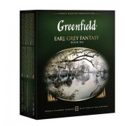 Чай GREENFIELD 'Earl Grey Fantasy' черный с бергамотом и цитрусом, 100 пакетиков в конвертах по 2 г, 0584-09