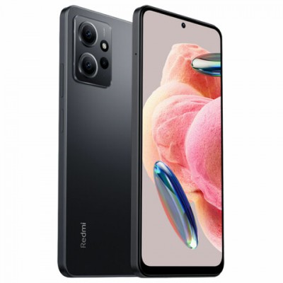 Смартфон XIAOMI Redmi Note 12, 2 SIM, 6,67', 4G (LTE), 50+8+2 Мп, 128ГБ, пластик, чер, MZB0E0FRU