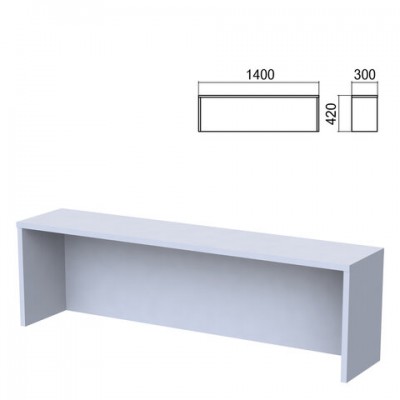 Надстройка для стола 'Арго', шириной 1400 мм, серый