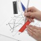 Линейки пластиковые 15 см классические BRAUBERG, НАБОР 4 штуки, пенал, 210883