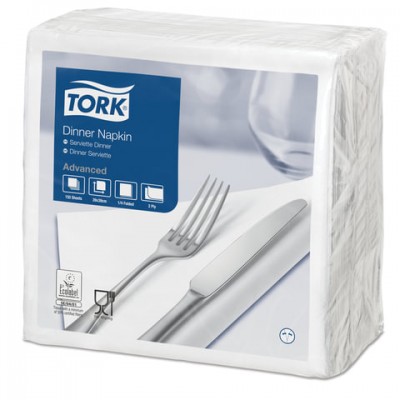 Салфетки TORK Big Pack, 39х39, 150 шт., 2-х слойные, белые, 1/4 сложения, 478746