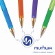 Ручка шариковая масляная с грипом MUNHWA 'MC Gold LE', СИНЯЯ, корпус ассорти, узел 0,5 мм, MCL-02