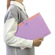 Папка-органайзер на кнопке 5 отделений, BRAUBERG 'Extra', А4, лиловая с персиковым, 274098