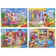 Пазлы картонные 24 элемента, КОМПЛЕКТ 40 шт., поле 17,5 х 13 см, РК