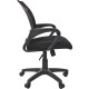 Кресло офисное Chairman CH 696, с подлокотниками, черное, 7000799