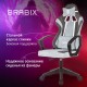Кресло компьютерное BRABIX 'Forcer GM-127', 2 подушки, ткань, серое/светло-голубое, 533214