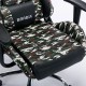 Кресло компьютерное BRABIX 'Military GM-140', две подушки, экокожа, черное с рисунком милитари, 532802