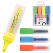 Набор текстовыделителей BRAUBERG 4 шт., АССОРТИ, 'FLUO', линия 1-5 мм, 150403