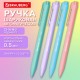 Ручка шариковая автоматическая BRAUBERG 'TRIOS PASTEL COLOR', СИНЯЯ, корпус ассорти, пишущий узел 0,5 мм, линия письма 0,3 мм, 144496