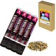 Хлопушка пневматическая 30 см 'Круги', 3+1 шт. В ПОДАРОК, фольга разноцветная, ЗОЛОТАЯ СКАЗКА, 592083