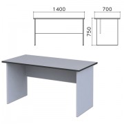Стол письменный 'Монолит', 1400х700х750 мм, цвет серый, СМ2.11