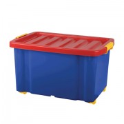 Ящик для хранения игрушек 60 л, 39,3х59,3х33,9 см, на колесах, с крышкой, 'Jumbo', РТ9946