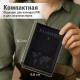 Обложка для паспорта 'Passport map', экокожа soft-touch, черная, STAFF, 238760