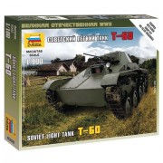 Модель для сборки ТАНК 'Легкий советский Т-60', масштаб 1:100, ЗВЕЗДА, 6258
