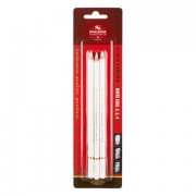 Набор угольных карандашей KOH-I-NOOR, 3 шт., 'Gioconda' EXTRA, белые, B-H, блистер, 8812003002BL