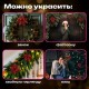 Украшение ёлочное КОМПЛЕКТ 5 шт. 'Цветок с клипсой', диаметр 15 см, ПВХ, красный, ЗОЛОТАЯ СКАЗКА, 592605