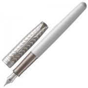 Ручка перьевая PARKER 'Sonnet Premium Metal&Pearl Lacquer CT', корпус жемчужный лак, палладиевые детали, черная, 1931547