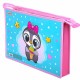 Папка для тетрадей ПИФАГОР А4, 1 отделение, картон/пластик, на молнии, 'Smart Penguin', 271441