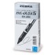 Ручка-роллер ZEBRA 'Zeb-Roller DX5', СИНЯЯ, корпус серебристый, узел 0,5 мм, линия письма 0,3 мм, EX-JB2-BL