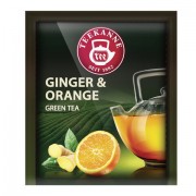 Чай TEEKANNE (Тиканне) 'Ginger&Orange', зеленый, имбирь/апельсин, 300 пакетиков, Германия, 0306_4920