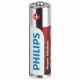 Батарейки алкалиновые 'пальчиковые' КОМПЛЕКТ 12 шт PHILIPS Power Alkaline, АА (LR6,24, Б0064661