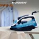 Утюг паровой SONNEN SI-2283, 2400 Вт, керамическое покрытие, антикапля, антинакипь, cиний, 456995