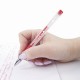 Ручка гелевая с грипом STAFF 'EVERYDAY' GP-193, КРАСНАЯ, корпус прозрачный, узел 0,5 мм, линия письма 0,35 мм, 141824