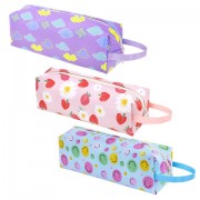 Пенал мягкий ПИФАГОР, 1 отделение, с ручкой, ПВХ, ассорти 'Patterns', 21х9х6 см, 273827