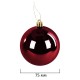 Шары елочные НАБОР 54 предмета 'Burgundy Style', пластик, бордо, ЗОЛОТАЯ СКАЗКА, 592591