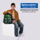 Рюкзак BRAUBERG FAVOUR, 2 отделения, 3 кармана, 'Блоки', 40х29х15 см, 273124
