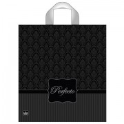 Пакет с петлевой ручкой ПВД, 40х37 см, 'Перфекто Сильвер', 95 мкм, н00093901