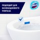 Освежитель/очиститель для унитаза/писсуара КОМПЛЕКТ 3 шт. х 10 г ДОМЕСТОС Attax, 'Морская Свежесть', стикер