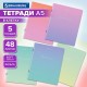Тетради КОМПЛЕКТ 5 шт. А5, 48 л. BRAUBERG, скоба, клетка, SoftTouch, фольга, 'Inspiration', 404399