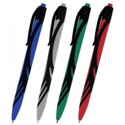 Ручка шариковая автоматическая BRAUBERG 'ULTRA COLOR CLASSIC', корпус ассорти, СИНЯЯ, пишущий узел 0,7 мм, линия письма 0,35 мм, 144498