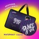 Папка на молнии с ручками ЮНЛАНДИЯ А4, 1 отделение, пластик, 80 мм, 'Dancing', 272152