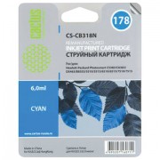 Картридж струйный CACTUS (CS-CB318/N) для HP Photosmart C6383/D5463, голубой, 6 мл, CS-CB318(N)