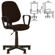 Кресло 'Forex GTP', с подлокотниками, коричневое