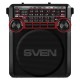 Радиоприёмник SVEN SRP-355, 3 Вт, FM/AM/SW, USB, microSD и SD, пластик, черный/красный, SV-017132