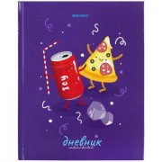 Дневник 1-11 класс 40 л., твердый, BRAUBERG, глянцевая ламинация, 'Funny Food', 106620