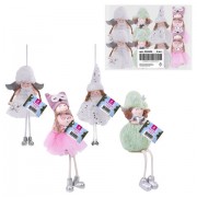 Украшение елочное, 'Девочка', 19 см, полиэстер, ассорти 4 дизайна, ЗОЛОТАЯ СКАЗКА, 592606