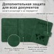 Обложка для паспорта и документов с защитой от считывания, 9 карманов, магнит, экокожа, зеленая, BRAUBERG, 238758