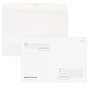 Конверты С4 (229х324 мм), отрывная лента, 'Куда-Кому', 100 г/м2, КОМПЛЕКТ 500 шт., STAFF, 118667
