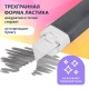 Ластик выдвижной + 2 сменных ластика BRAUBERG 'TRIOS', 124х12х12 мм, графитовый корпус, 272692
