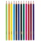 Карандаши цветные ПИФАГОР 'КОТИК', 12 цветов, пластиковые, классические заточенные, 181340