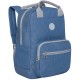 Рюкзак GRIZZLY молодежный, карман для ноутбука, джинсовый, 38х27х15 см, RX-026-7/2