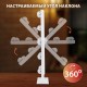 Зеркало для макияжа гримерное с подсветкой, 12 LED-ламп, 3 режима свечения, размер 29х38 см, работа от сети 220V, цвет белый, BRABIX, 609336