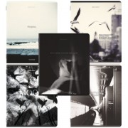 Тетради ДЭК А5 48 л. КОМПЛЕКТ 5 шт. BRAUBERG скоба, клетка, матовая ламинация, MOOD, 404955